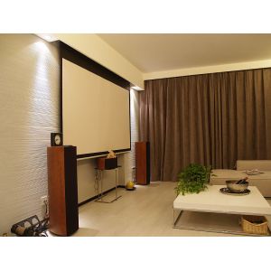 Out door Electric Projection Screens Remote Control / presentation screen Roll