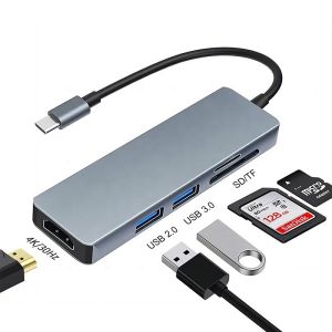 11 In 1 USB-C Hub Type-C To HDMI USB3.0 USB2.0 SD TF Adapter Hub with Card