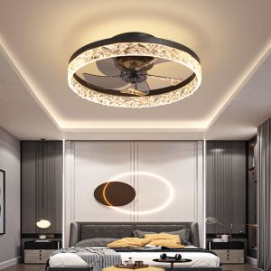Modern Ceiling Lights Fans Lamp LED Remote Control Changeable Adjustable Indoor