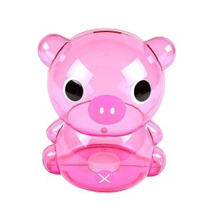 Buy cheap Custom Pink Plastic Transparent Piggy Bank Money Box from wholesalers