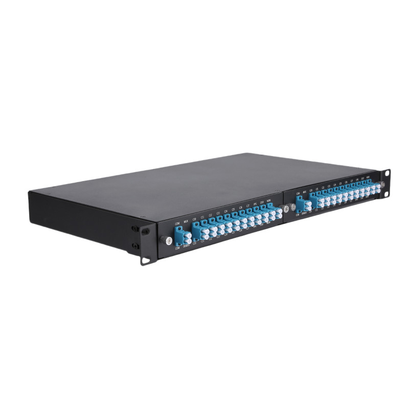 Buy cheap Custom Wavelengths DWDM OADM 1U 2 Slots Dual Fiber LGX Chassis 8CH DWDM MUX product