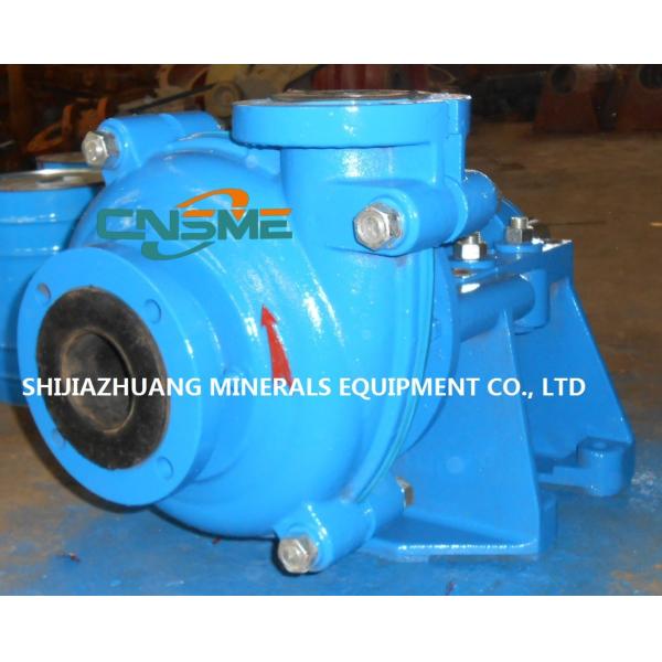 Rubber Lined Slurry Pump Driven by Electric Motor Model 3 / 2 C Painted Blue