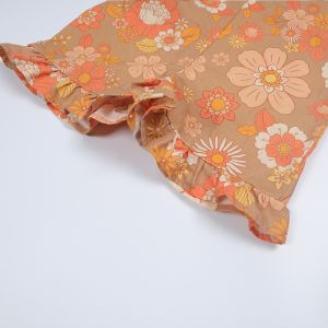 New Born Rompers Pink Color Poplin Fabric Baby Dress Jumpsuits