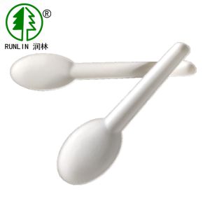 Buy cheap 6in Biodegradable Mini Dessert Spoons Disposable Individually Wrapped Compostable Cutlery product