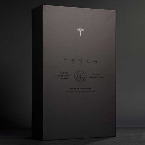 Buy cheap Tesla Wine Bottle Rigid Gift Box Custom Premium Packaging Box Stamping Logo Enhance Brand from wholesalers
