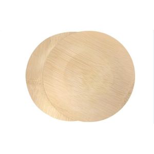 Buy cheap Compostable Nontoxic Bamboo Party Plates , Round Bamboo Dessert Plates from wholesalers