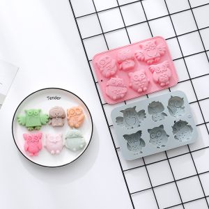Buy cheap 3D Animals Silicone Molds Themed Baking Mould Tray DIY Baking Tool for Chocolate Cake Dessert Candy Mousse Pastry from wholesalers