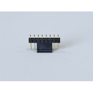 Buy cheap 2.54mm Pitch Single-Row Pin Header Connector (8.5H Vertical), Gold-Plated PCB Electronic Signal Terminal Connector with Custom Pin Configuration from wholesalers