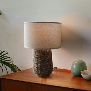 Buy cheap Customized Modern Hand Woven Natural Rattan table lamp from wholesalers