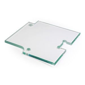 Buy cheap Irregular Silkscreen CNC Physically Tempered Flat Edge Glass product