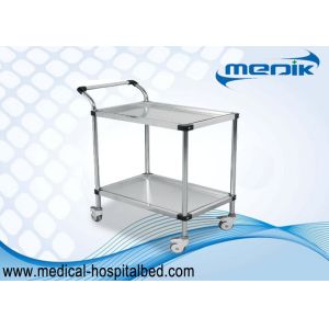 Buy cheap Detachable Double Shelves Medical Instrument Trolley With Pushing Hand from wholesalers