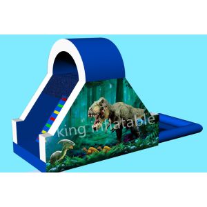 Buy cheap Funny Dinosaur Theme 8.5m By 3m Inflatable Water Slide from wholesalers