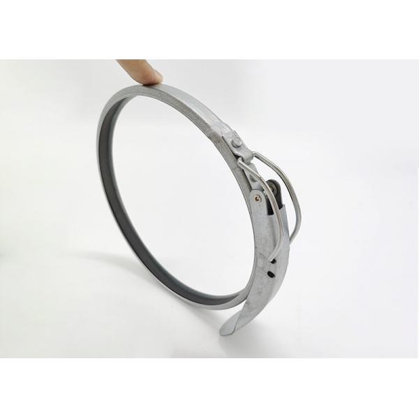 Quality 160mm Round Head Galvanised Pipe Clamps / Quick Release Duct Clamp for sale