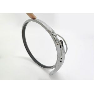 Buy cheap 160mm Round Head Galvanised Pipe Clamps / Quick Release Duct Clamp from wholesalers
