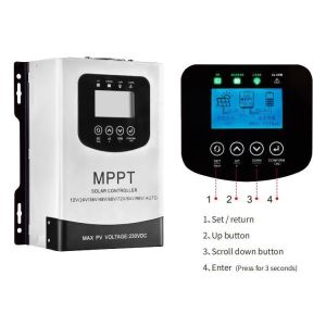 Buy cheap 12V-96V Auto-Sensing MPPT Solar Charge Controller with LCD Touchscreen and Max Power Tracking from wholesalers