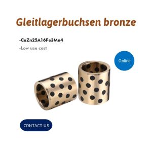 Buy cheap Gleitlagerbuchsen Bronze Alloy Bronze Gleitlager Bushing With Graphite Inserted from wholesalers