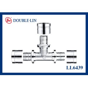 Buy cheap ISO228 Thread 16×16×16mm Brass Pex Pipe T Fitting from wholesalers