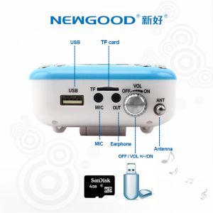 Ultralight Voice Amplifier with Headset Microphone Mini Portable Loudspeaker