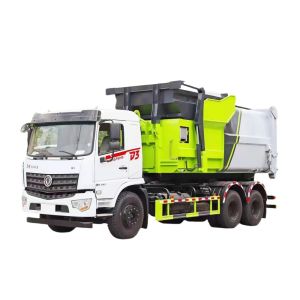 Buy cheap 2024 Dongfeng 6x4 20CBM 25CBM Garbage Truck With Bin Hydraulic Hook Arm for Pure Electric Custom's Requirement and Sale from wholesalers