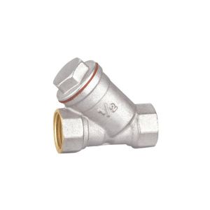 Buy cheap High Flow Rate Brass Filter Valve for Sand Blast and Nickel Plate Processing Technic 1/2" Y type strainer from wholesalers