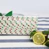 Buy cheap Green foil pattern FDA Certificate Biodegradable Paper Straws Food-grade Recyclable Printed Eco-friendly Paper Straws from wholesalers