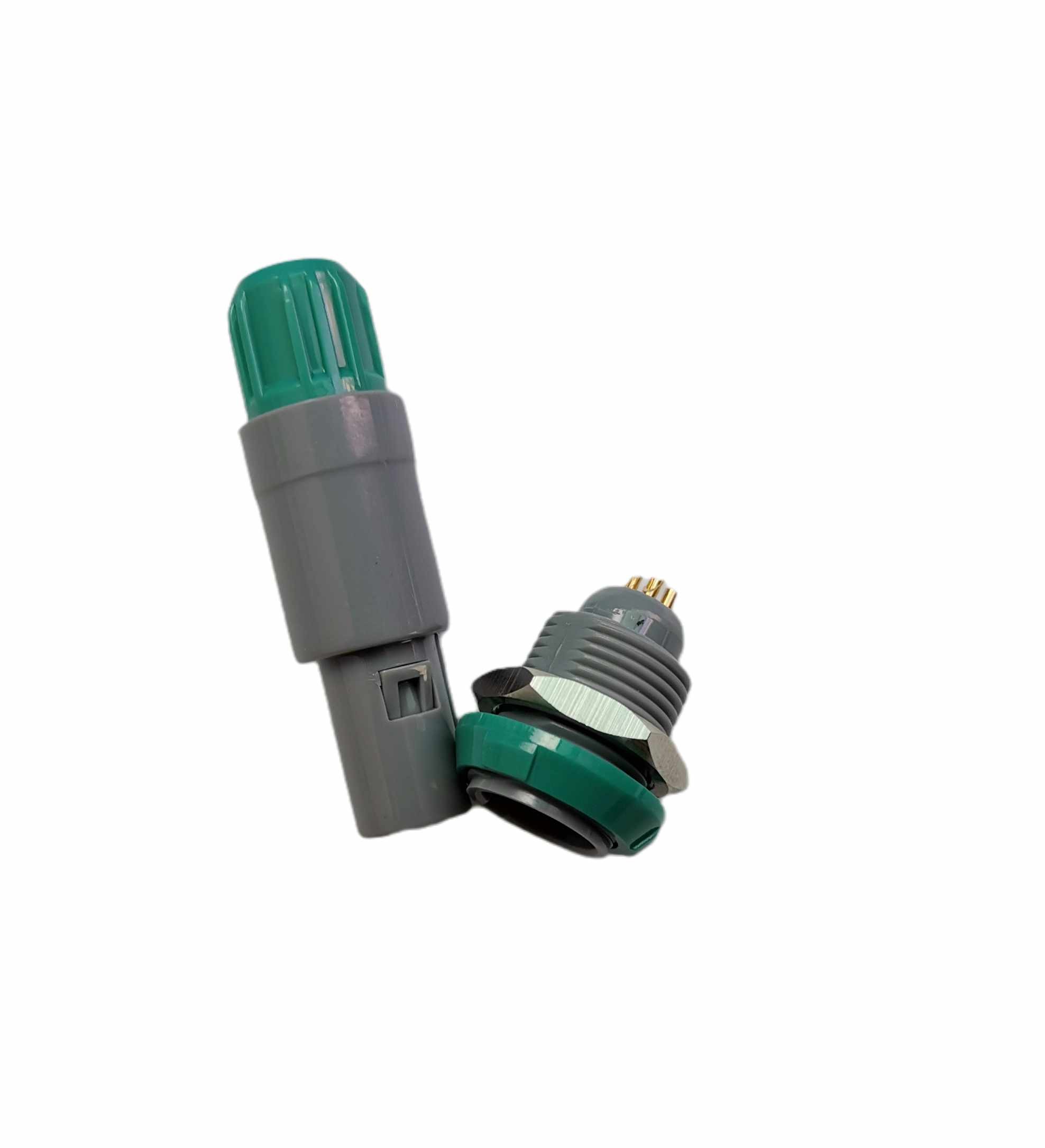 Quality ROHS Green Multicore Plastic Push Pull Connector 14 Pin Circular Type for sale Buy cheap ROHS Green Multicore Plastic Push Pull Connector 14 Pin Circular Type product