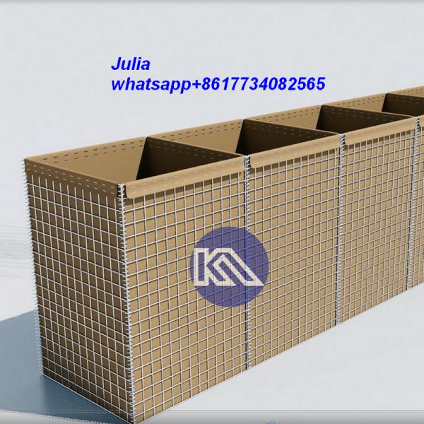 Buy cheap Hot Dipped Galvanized Hesco Barrier for Flood Control and Military Defense from wholesalers