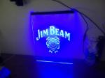 Buy cheap LED Edge-lit Base Jim Beam Neon Light Sign Man Cave Restaurant Pub Bar Bedroom Display from wholesalers
