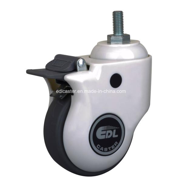 Buy cheap 5" 120kg Threaded Brake TPU Medical Caster E5745-77 Grey Color for Caster Application from wholesalers