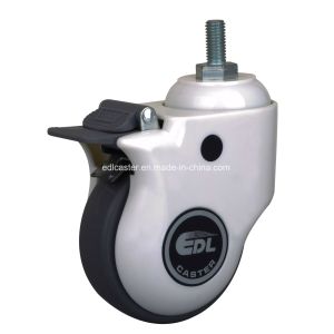 Buy cheap 5" 120kg Threaded Brake TPU Medical Caster E5745-77 Grey Color for Caster Application from wholesalers