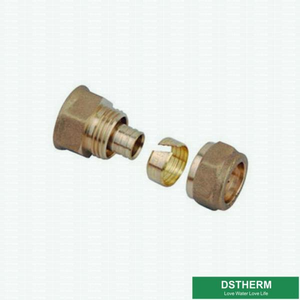 Quality Pipeline Female Coupling PEX Brass Fittings For SS Tube for sale