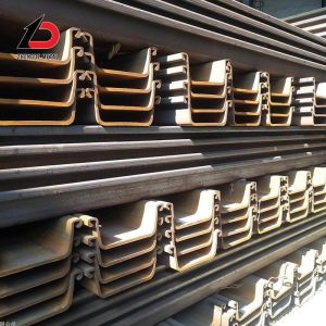 Buy cheap Customized Size 9m 12m 15m 18m 24m DIN, JIS, AISI, ASTM, GB, BS Type II Type Iiii Z Type U Type L Steel Sheet Pile /Piling for Flood Protector from wholesalers