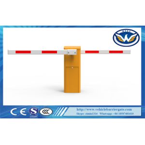 Buy cheap IP54 Access Control Vehicle Barrier Gate Heavy Duty Two Booms Parking Lot Barrier Gate from wholesalers