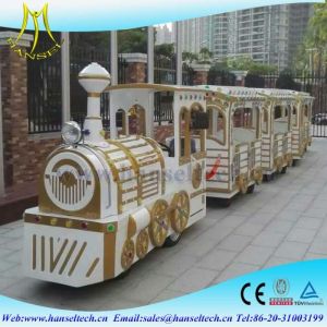 Buy cheap Hansel 2018 luxury design cheap amusement park rides trackless train,mini electric tourist train rides for sale from wholesalers