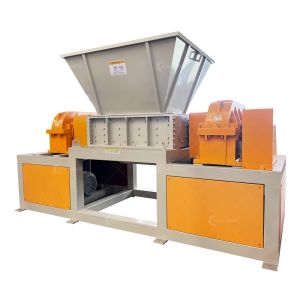 400 Model Double Shaft Shredder for Mini Waste Garbage Metal Wood Plate