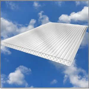 Buy cheap 10mm Twinwall UV Blocked Greenhouse Transparent Polycarbonate Honeycomb Sheet from wholesalers