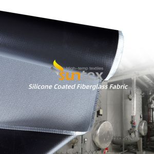 Buy cheap Customized Colored Silicone Rubber Coated Fiberglass Fabric with 0.3 mm Thickness and 400 g/sqm Weight for Heat Resistant Applications from wholesalers