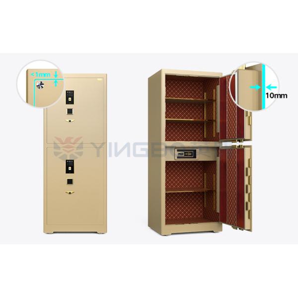 Smart Bank Biometric Commercial Safe Box Fingerprint Lock H1880mm With 7 Open Ways