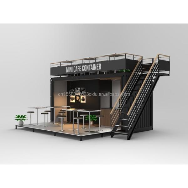 Foldable Container Store Economical Custom Design with Aluminum Alloy Windows and Wall 50/75/100mm Wave Sandwich Panel