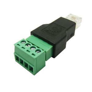 Buy cheap RJ11 6P4C Male Connector Modular Plugs to 4 Pin Screw Terminal Blocks Adapter from wholesalers