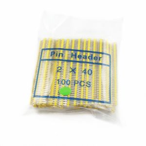 Buy cheap Colored 2x40P 40Pin 2.54mm 0.1" Straight Double Row Male Pin Header Strip from wholesalers