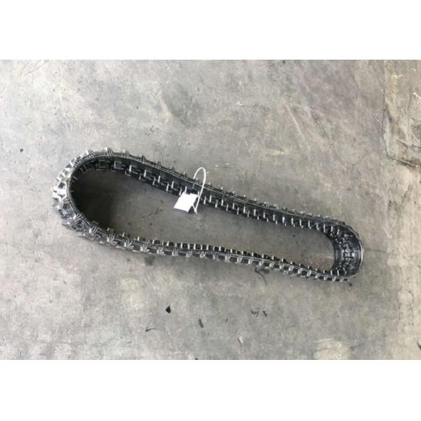 Quality Black  Lightweight Rubber Tracks , Indoor Mini Crawler Tracks Low Noise Top Quality for sale