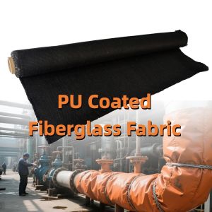 Buy cheap High Silica Heat Resistant Fireproof PU Coated Fiberglass Fabric for Fire Prevention from wholesalers