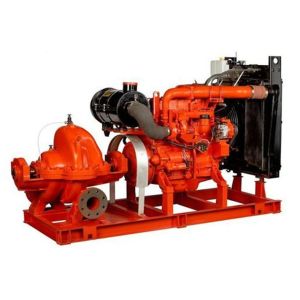 Buy cheap 80hp irrigation water diesel engine fire pump Base Mounted 60hp Suction Flapper 100GPM product