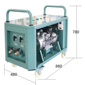High Efficiency Freon Gas Recovery Machine 2HP Refrigerant Recycling Pump