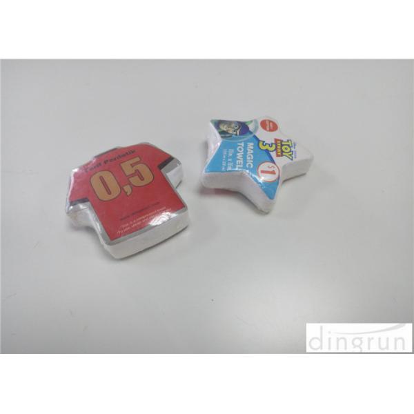 Buy cheap Customized Small Compressed Magic Towels For Hotel Various Shape from wholesalers