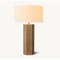 Buy cheap Solid Brass Base LED Bedside Table Lamps For Bedroom Dimmer Switch On Socket product