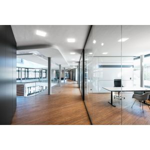Buy cheap 12mm Clear Tempered Glass Partition Wall with Aluminum Frame from wholesalers