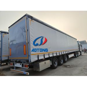 Buy cheap Bulk Cargo Carrier Van Type Curtain Side Semi Trailers Light Weight from wholesalers