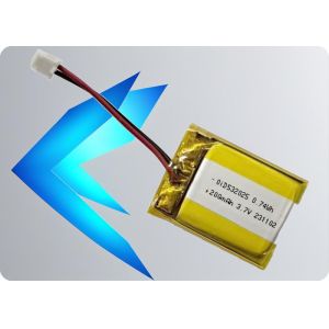 Buy cheap 3.7V 220mAh Lithium Polymer Battery 300 Cycles 1C Discharge from wholesalers